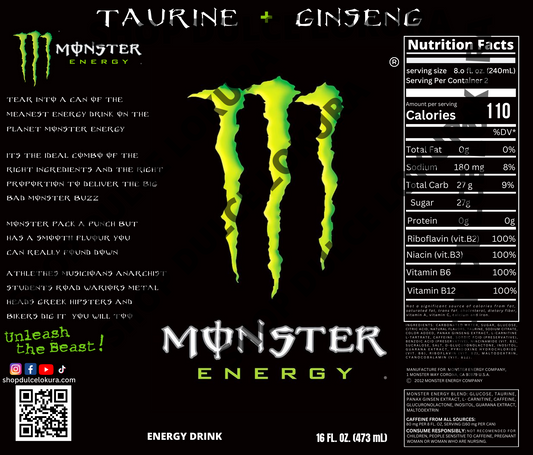 Digital Download for Sublimation, Digital Straight Tumbler Design -Monster Energy Theme Background Digital Design