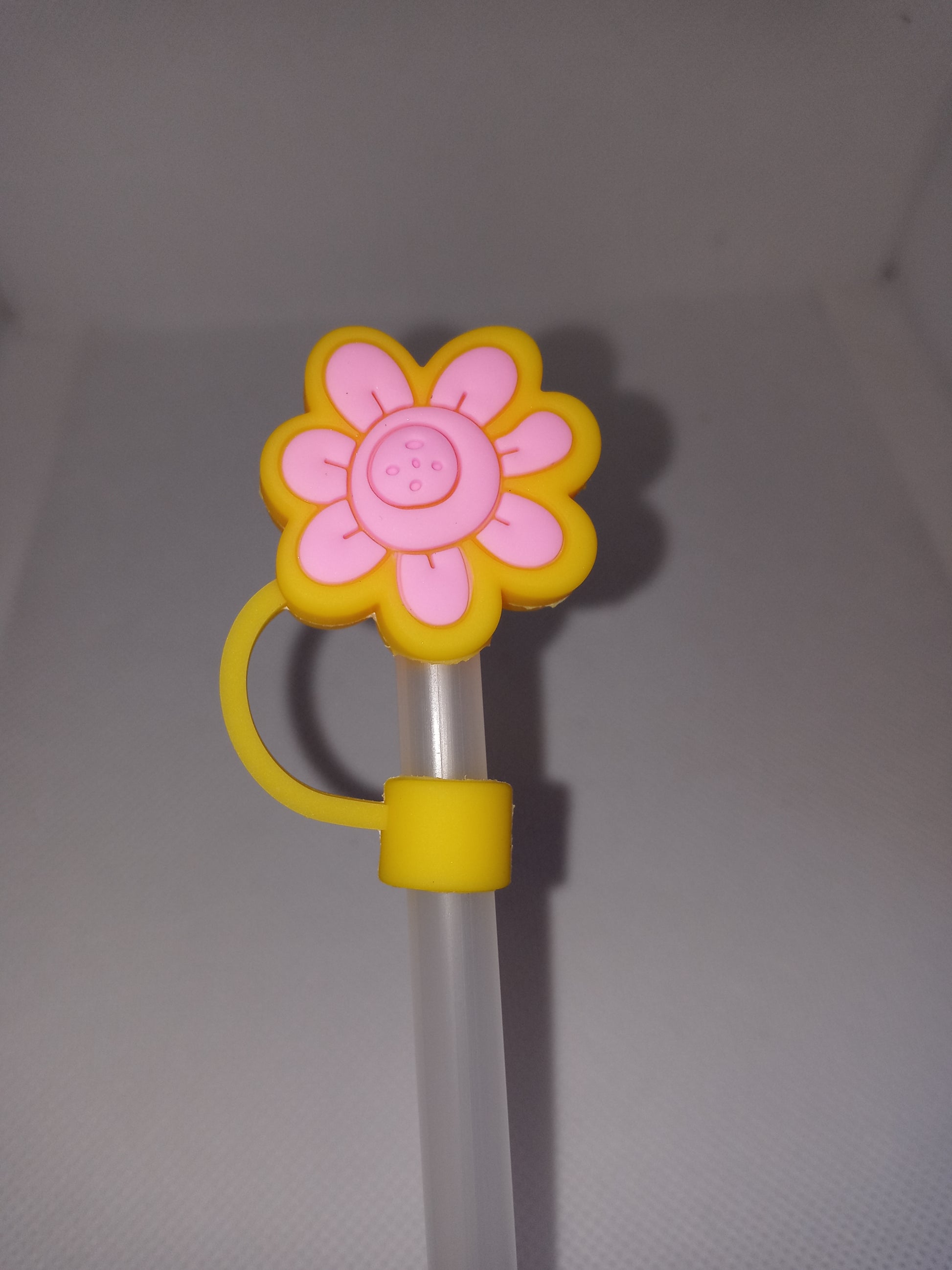 YELLOW PINK FLOWER STRAW TOPPER – Shop Dulce Lokura
